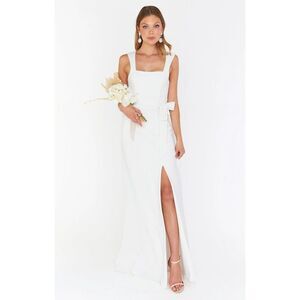 Show Me Your Mumu Paris Gown White Stretch S